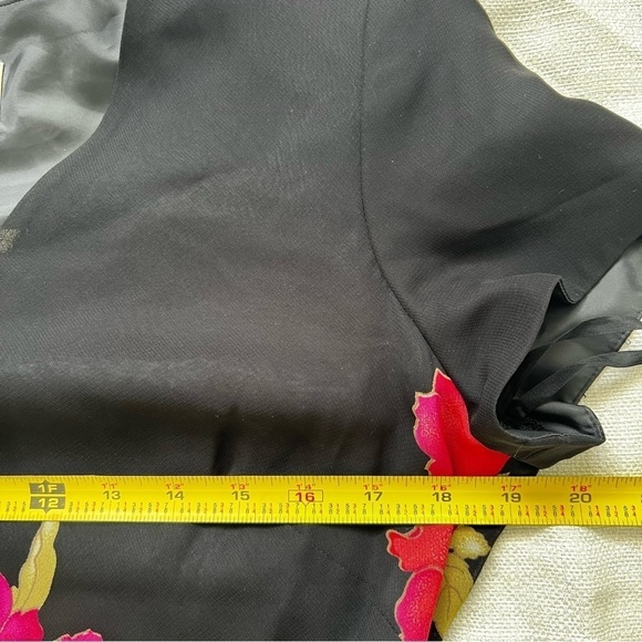 Evan Picone Black Lined Dress Size 10 - Picture 7 of 8